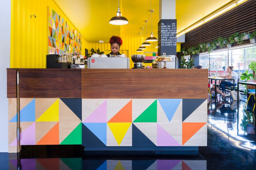 Designer, Morag Myerscough, redesigns the Bernie Grant Arts Centre in London