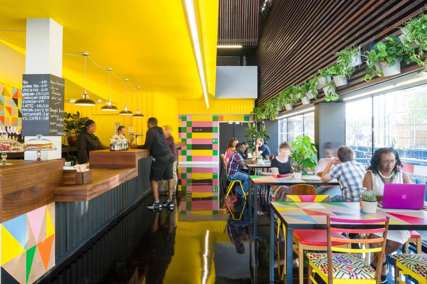 Designer, Morag Myerscough, redesigns the Bernie Grant Arts Centre in London