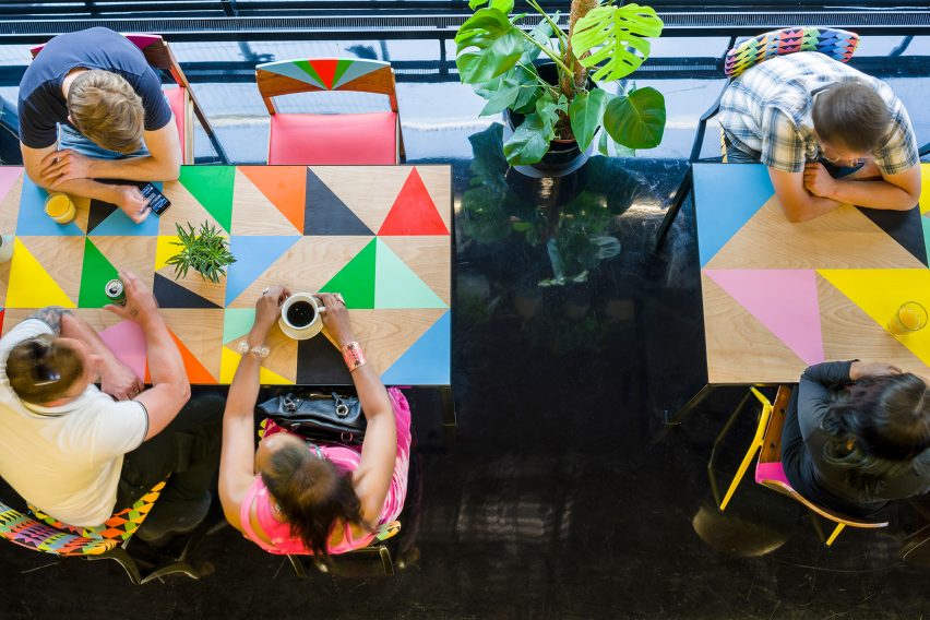 Designer, Morag Myerscough, redesigns the Bernie Grant Arts Centre in London