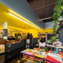 Designer, Morag Myerscough, redesigns the Bernie Grant Arts Centre in London