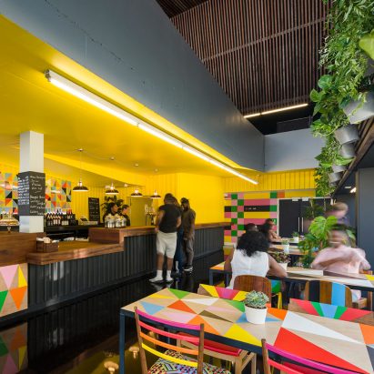 Designer, Morag Myerscough, redesigns the Bernie Grant Arts Centre in London