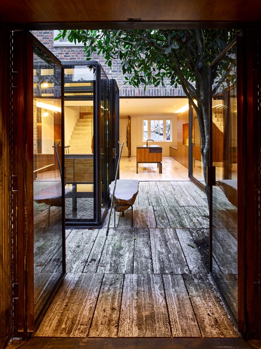Caroline Place terrace, Kensington, London, by Amin Taha Architects + Group Work