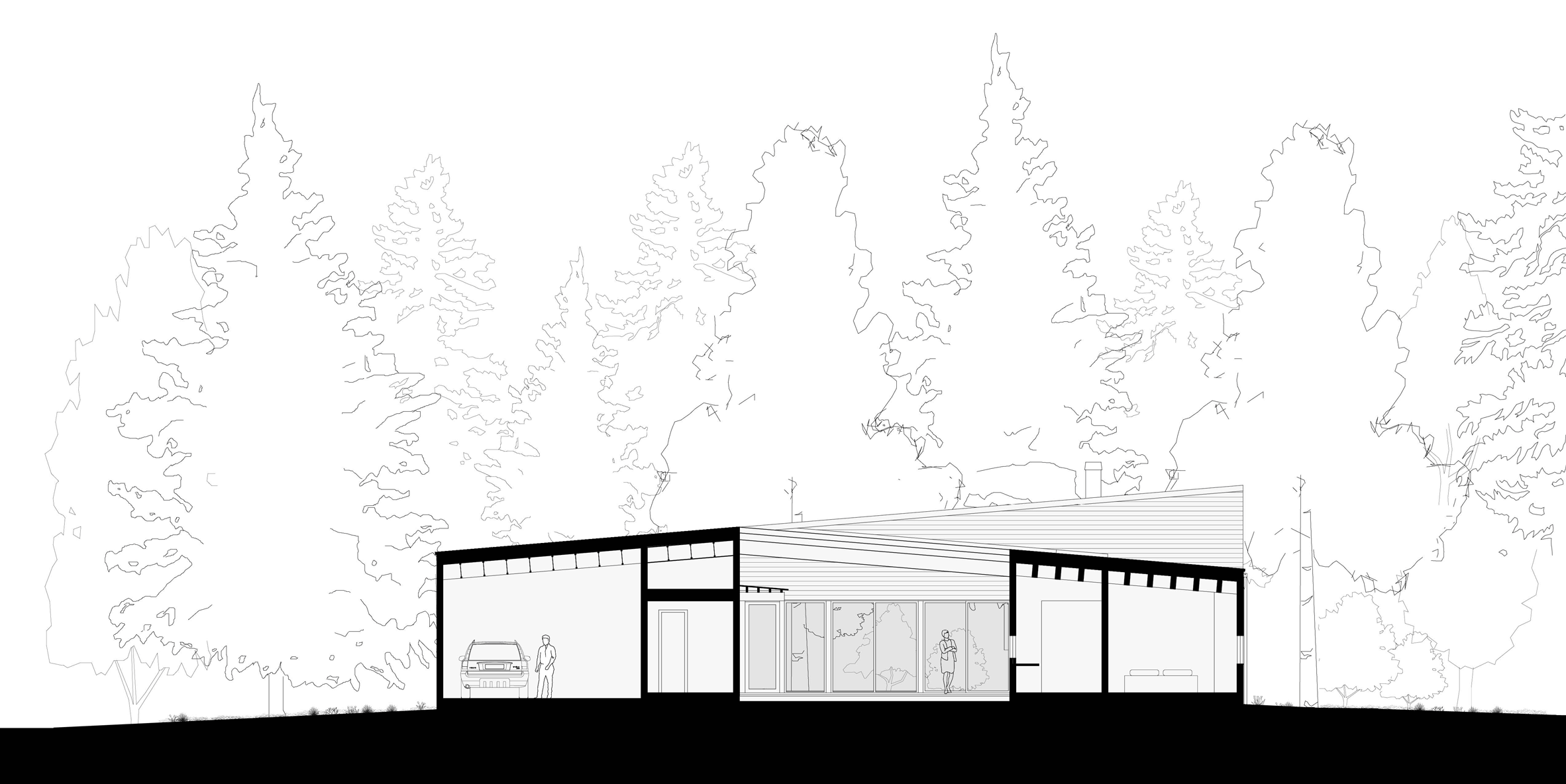 Courtyard House on a River by Robert Hutchison Architecture