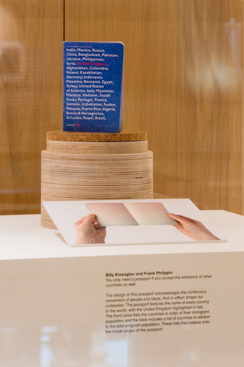 Design Museum exhibits Dezeen's Brexit passport competition winners