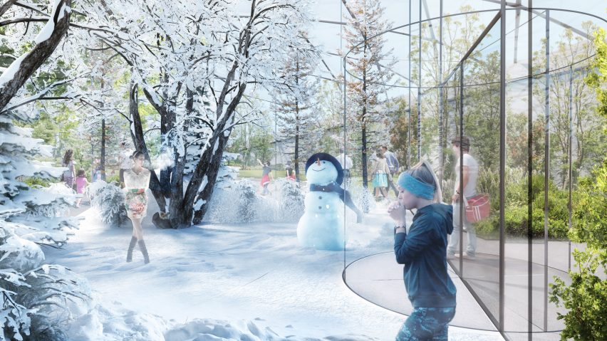 Garden with Four Seasons, Milan, Italy, by Carlo Ratti Associati