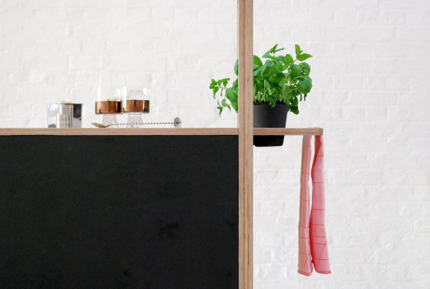 HÛT architects design and build mobile gin trolley as the new office accessory