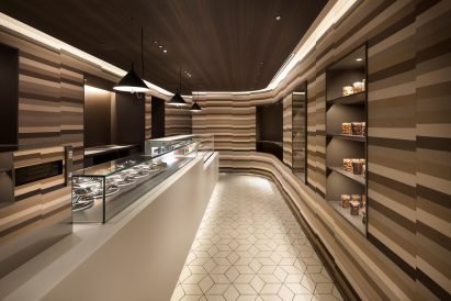 à tes souhaits ice cream and chocolate shop, Tokyo, Japan, by Nendo