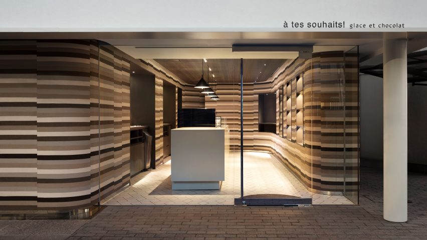à tes souhaits ice cream and chocolate shop, Tokyo, Japan, by Nendo