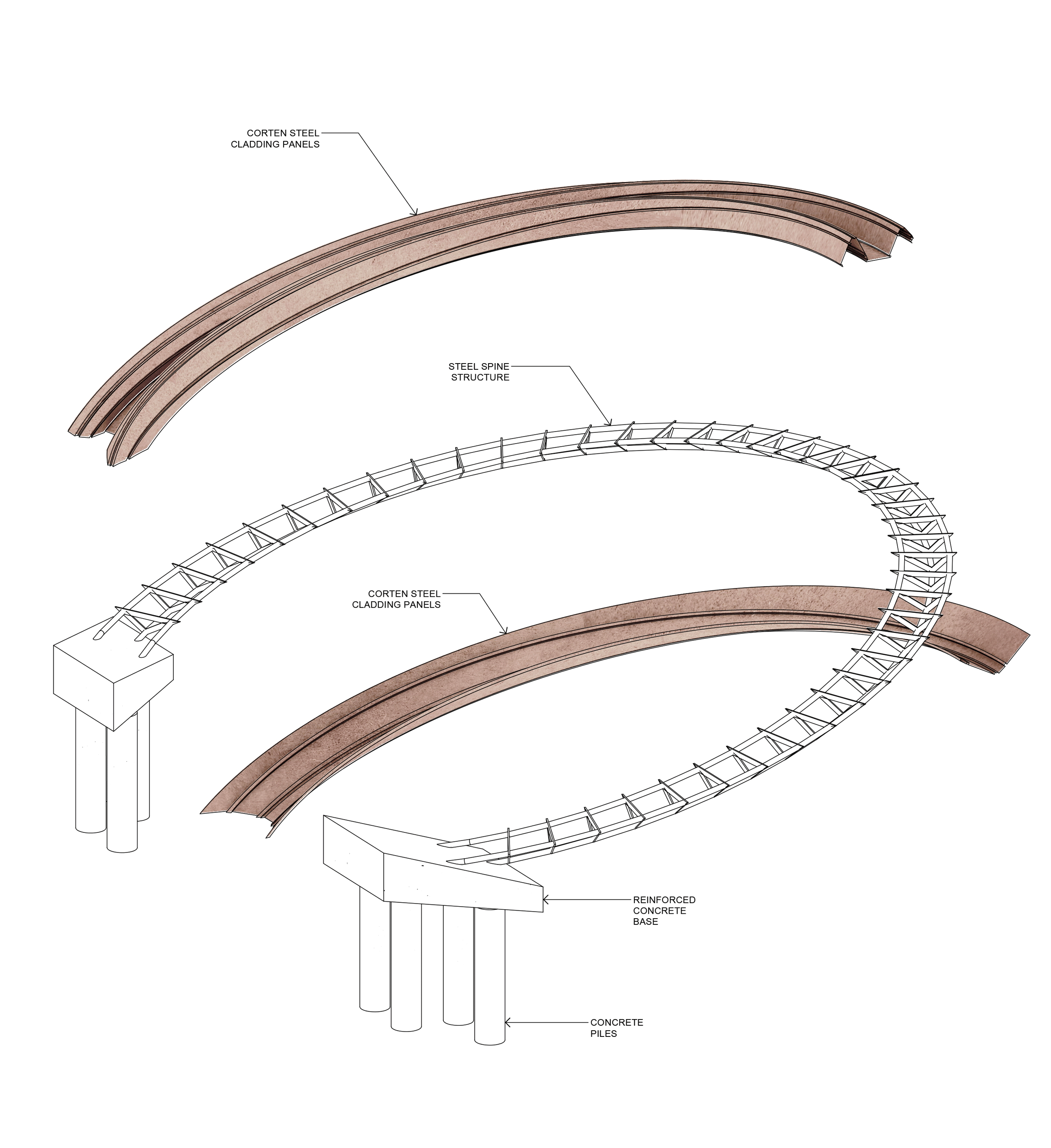 Iron Ring installation by George King Architects