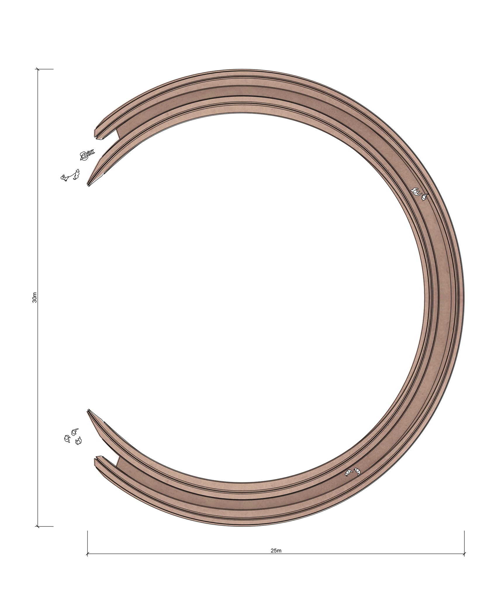 Iron Ring installation by George King Architects