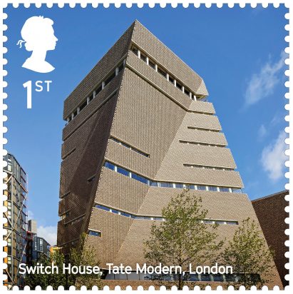 Landmark building stamps