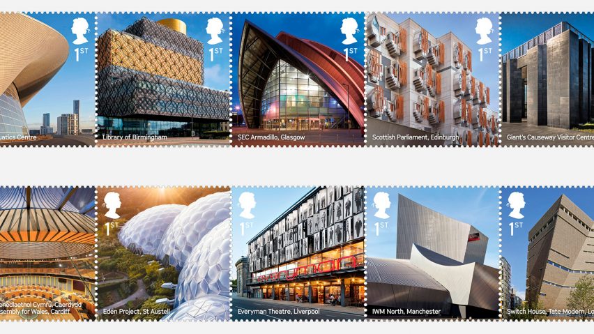 Landmark building stamps