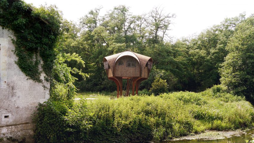 Studio Weave design a hiking shelter called Le Haut Perché