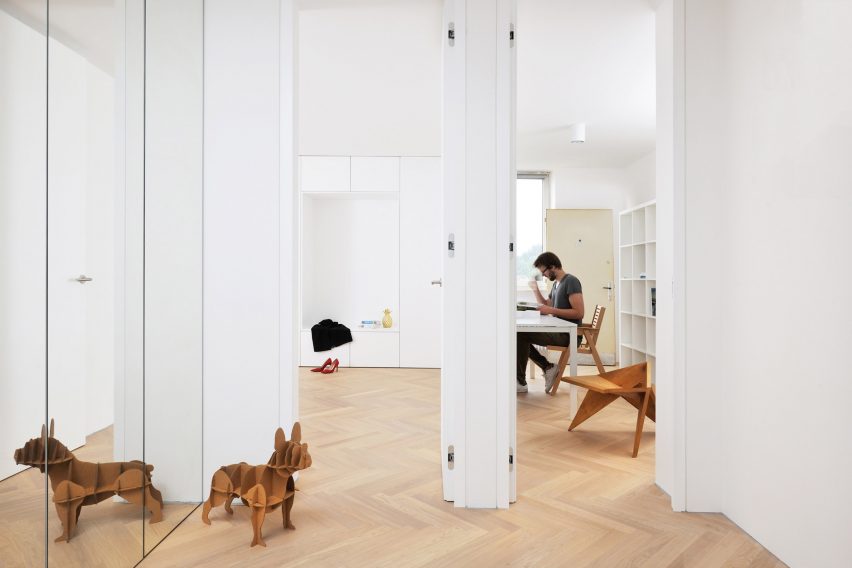 Arhitektura d.o.o. refurbishes urban apartment in Ljubljana, Slovenia, originally designed by Edvard Ravnikar
