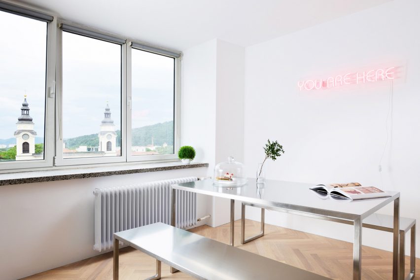 Arhitektura d.o.o. refurbishes urban apartment in Ljubljana, Slovenia, originally designed by Edvard Ravnikar