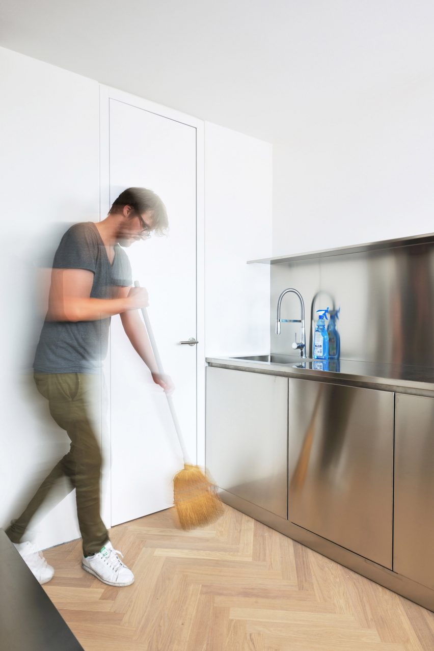 Arhitektura d.o.o. refurbishes urban apartment in Ljubljana, Slovenia, originally designed by Edvard Ravnikar