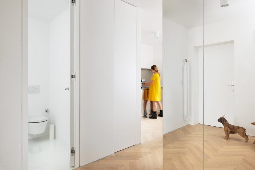 Arhitektura d.o.o. refurbishes urban apartment in Ljubljana, Slovenia, originally designed by Edvard Ravnikar