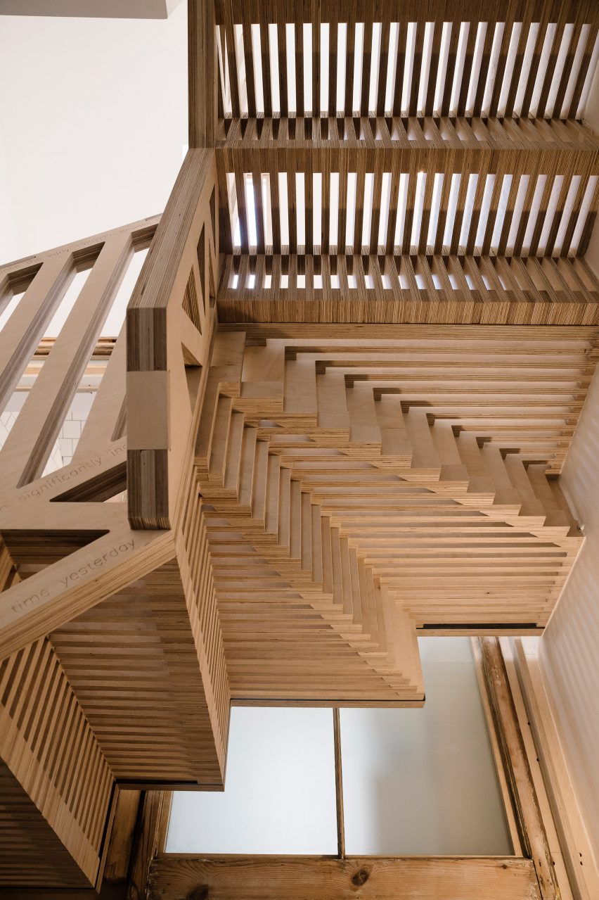Tsurata Architects designs staircase in London house