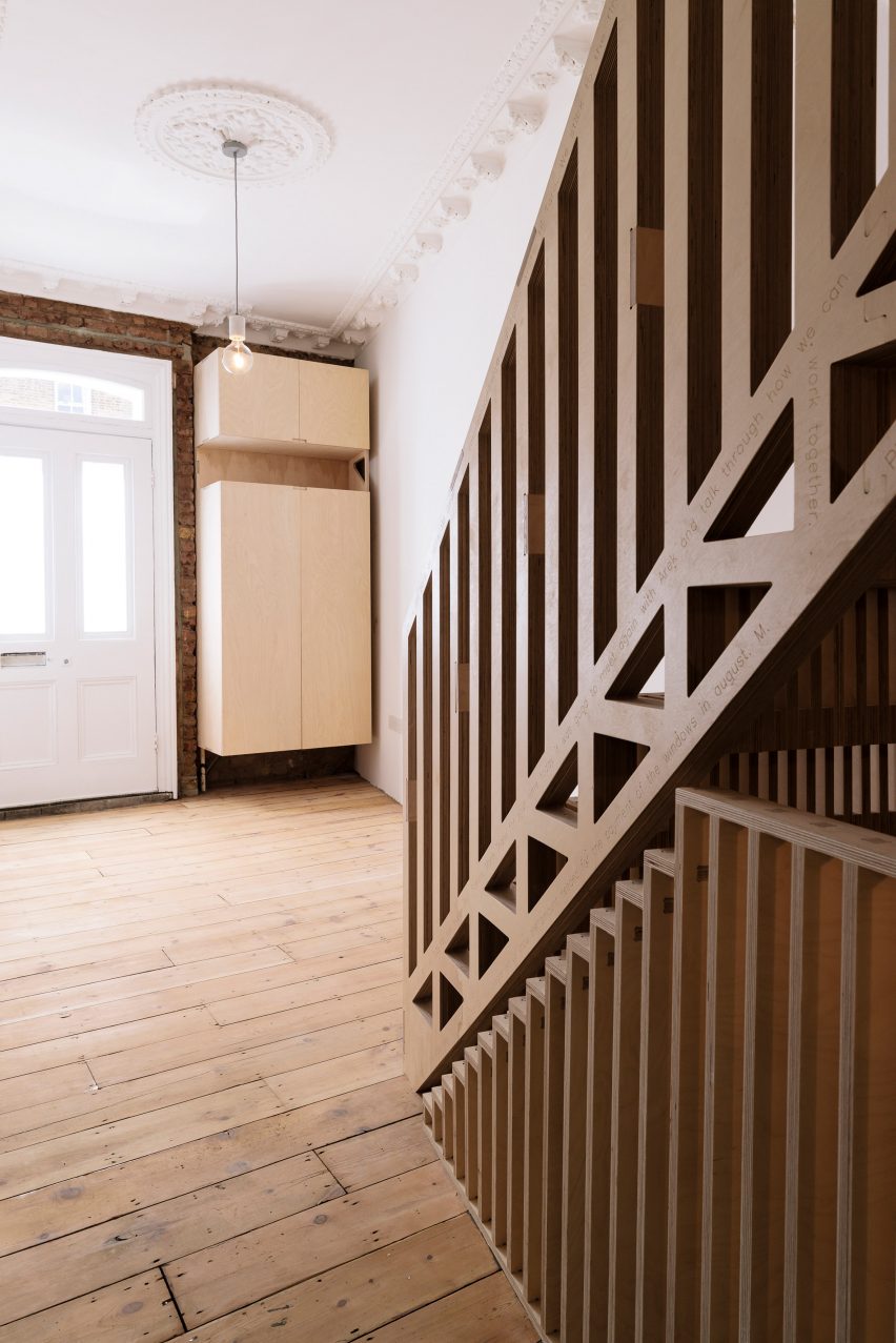 Tsurata Architects designs staircase in London house
