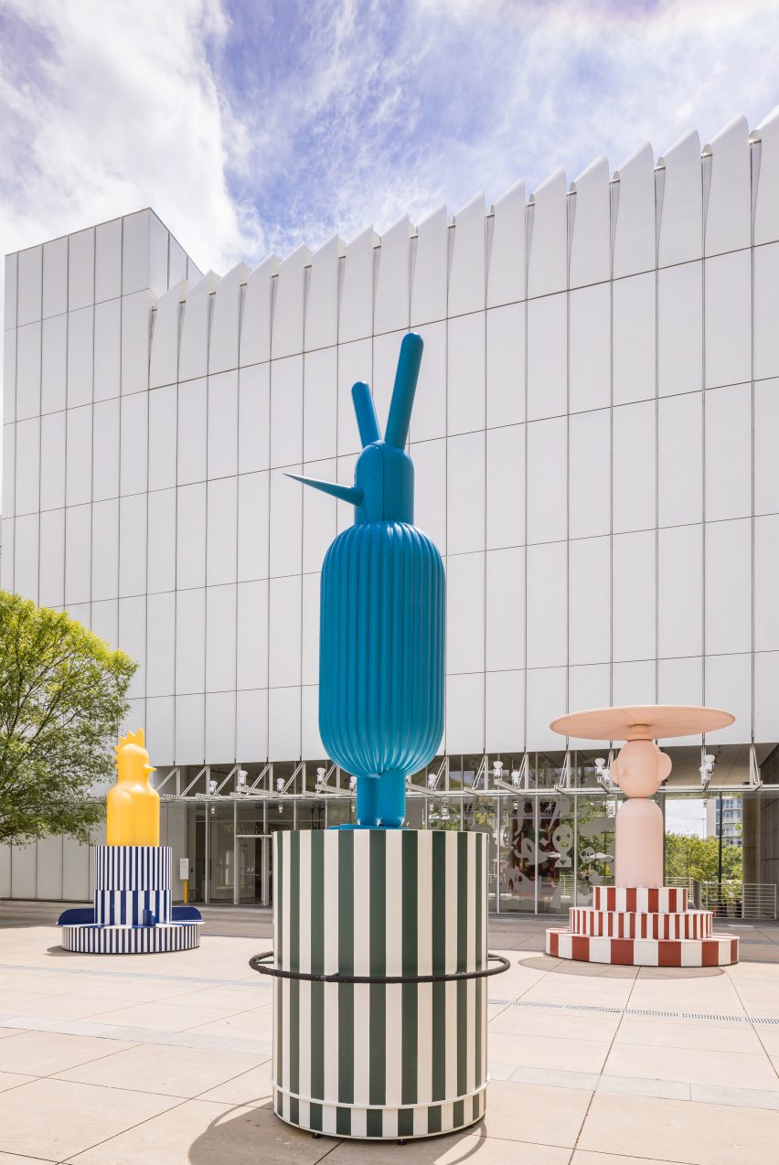 Jaime Hayón installs spinning Merry Go Zoo totems at Atlanta art museum
