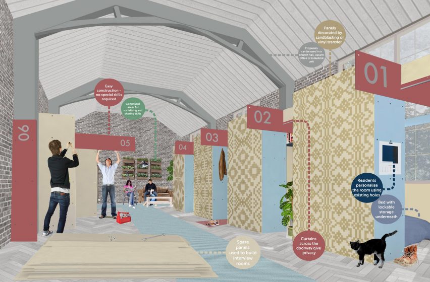 Salvaged tower-block cladding could be used to build migrant housing