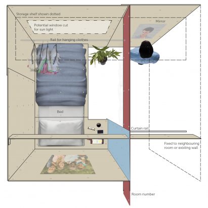 Salvaged tower-block cladding could be used to build migrant housing