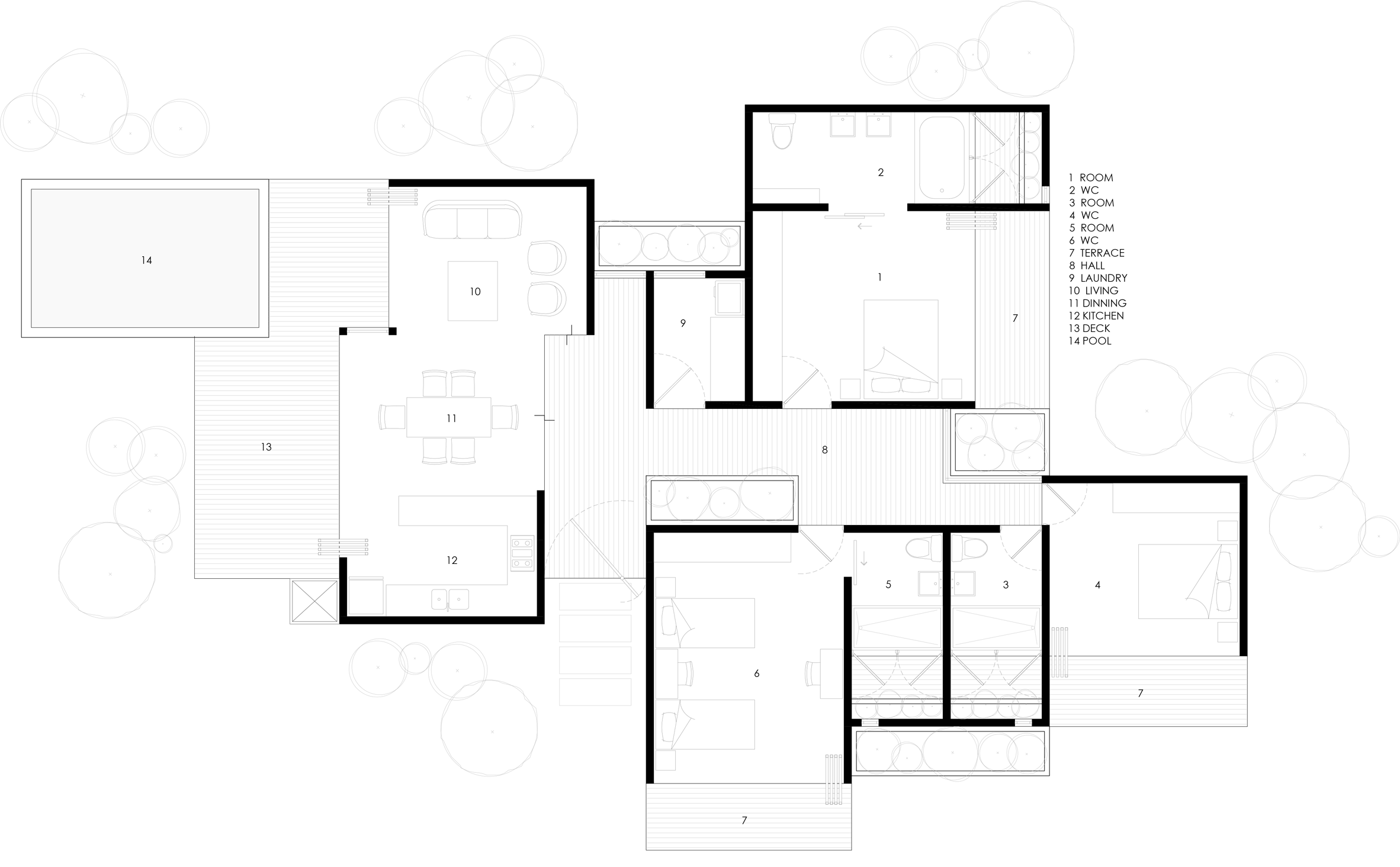 Nalu boutique hotel and yoga studio, Costa Rica, by Studio Saxe
