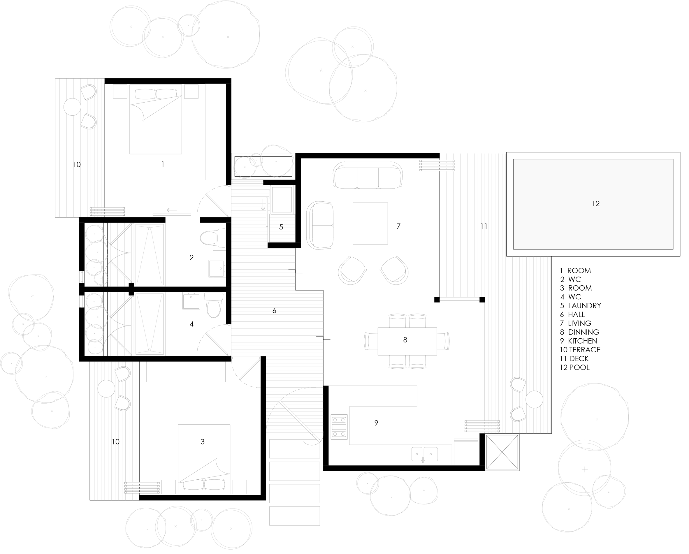 Nalu boutique hotel and yoga studio, Costa Rica, by Studio Saxe