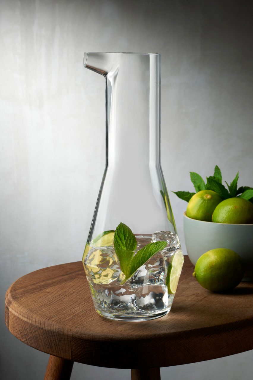 Glassware brand Nude has released a set of vases and jugs designed by Tomas Kral