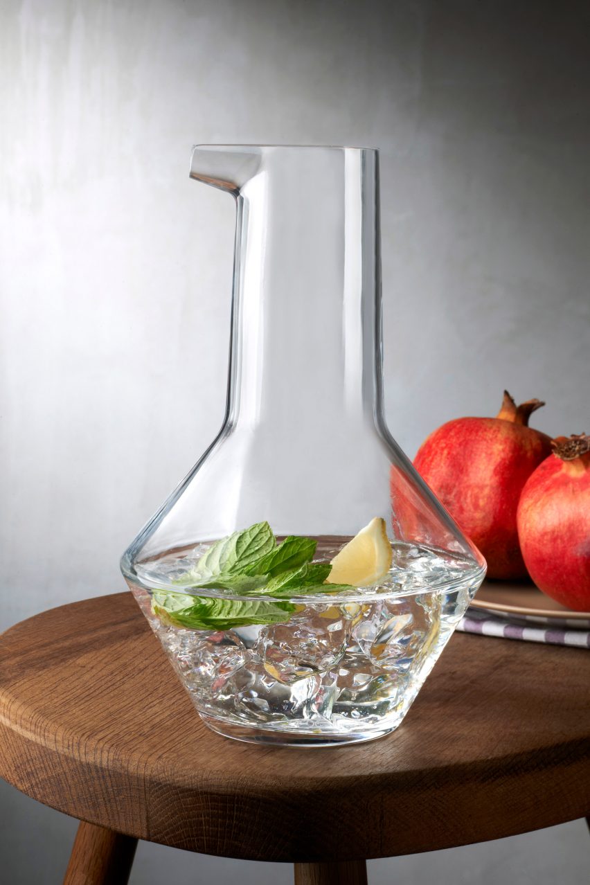 Glassware brand Nude has released a set of vases and jugs designed by Tomas Kral