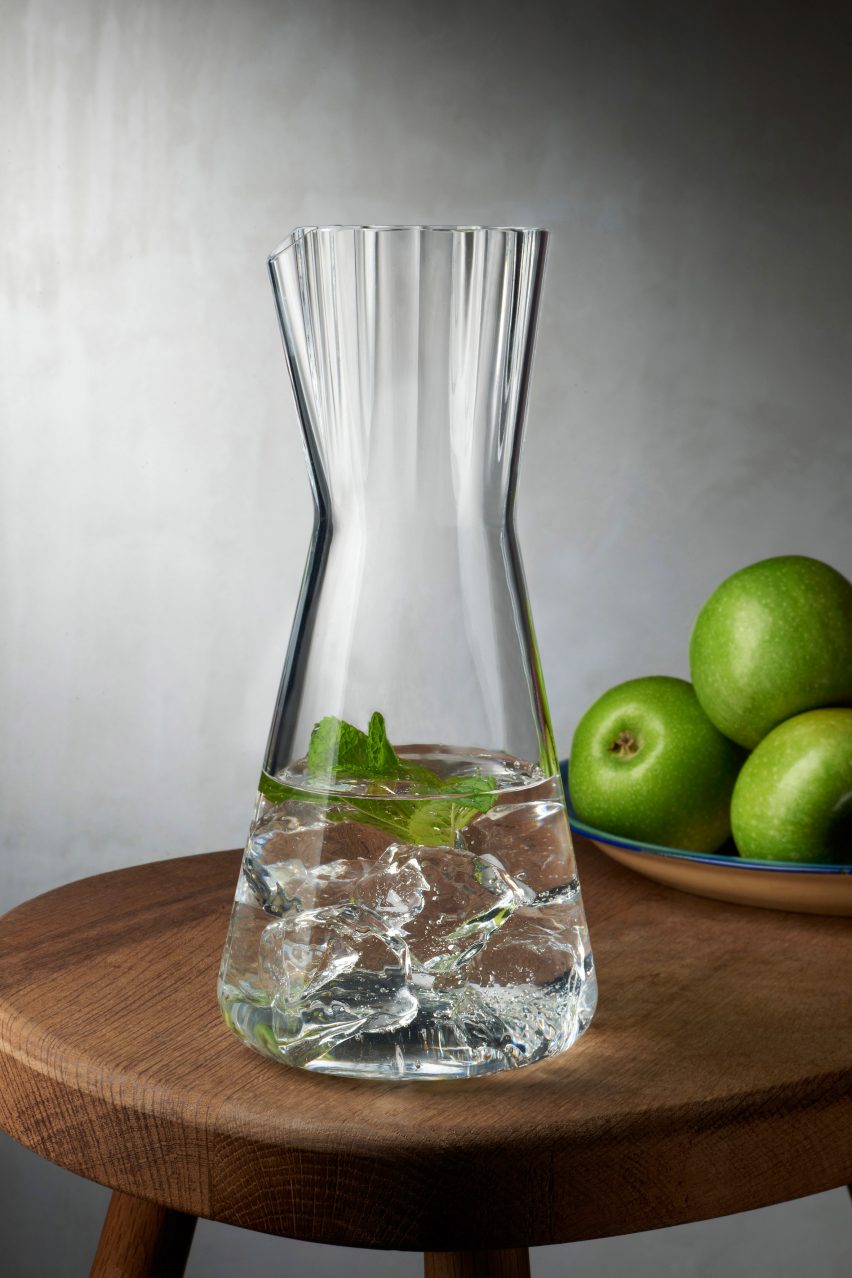 Glassware brand Nude has released a set of vases and jugs designed by Tomas Kral