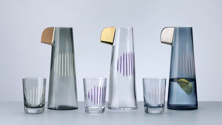 Glassware brand Nude has released a set of vases and jugs designed by Tomas Kral