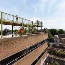 Cooke Fawcett’s rooftop observatory gives views of London’s skyline from above a Peckham car park