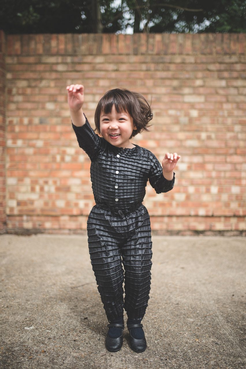 Graduate Ryan Mario Yasin designs clothes that grow with your child, called Petit Pli