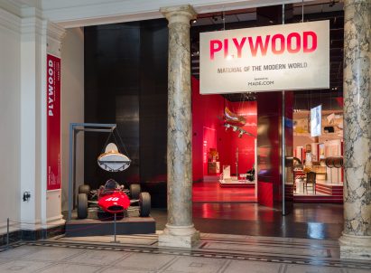 Plywood exhibition at the V&A Museum, London, UK