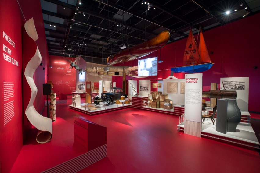Plywood exhibition at the V&A Museum, London, UK