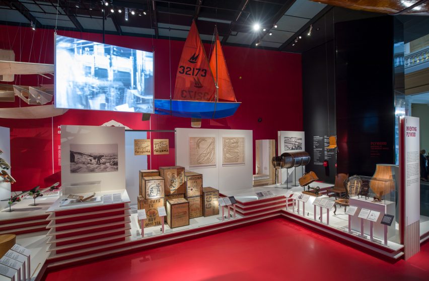 Plywood exhibition at the V&A Museum, London, UK