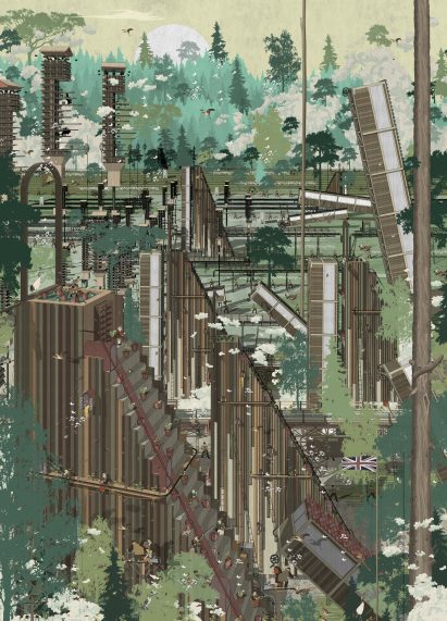 The Re-imagination of the HS2 by Damien Assini, Bartlett graduate 2017