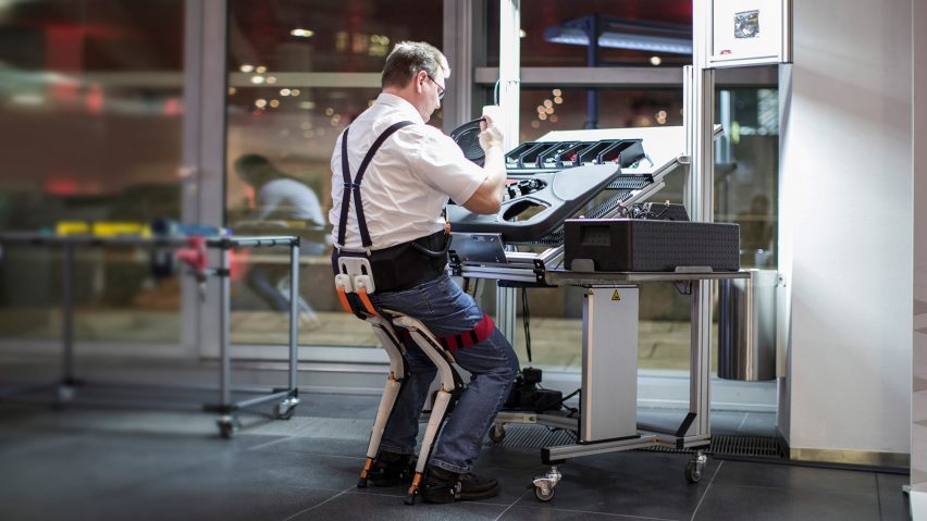 “Chairless chair” is designed to provide support for active factory workers