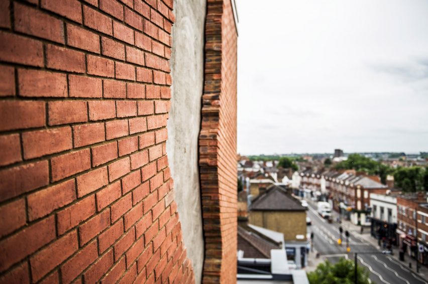 Six Pins and Half a Dozen Needles by Alex Chinneck