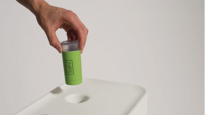 Loughborough University graduate Benjamin Cullis Watson designs Taihi rubbish bin