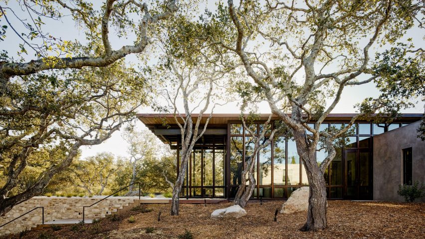 Studio Schicketanz creates home with glass and stone walls in Clint Eastwood’s California golf resort
