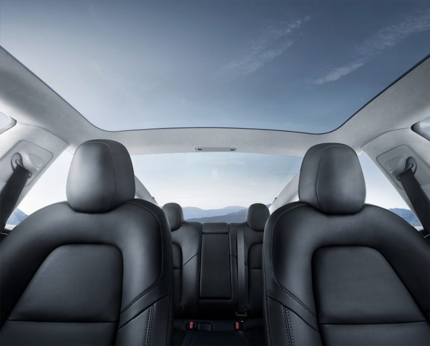 Electric car company Tesla unveils Model 3