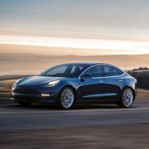 Electric car company Tesla unveils Model 3
