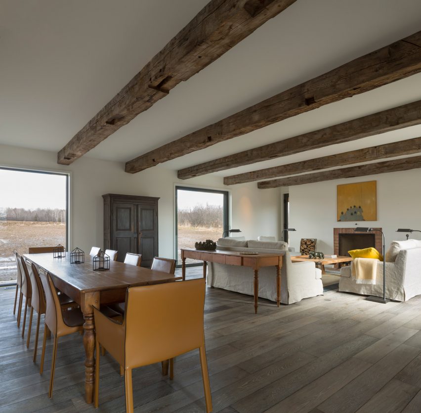 Toronto firm LAMAS design Townships Farmhouse near Montreal