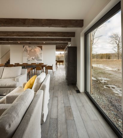 Toronto firm LAMAS design Townships Farmhouse near Montreal