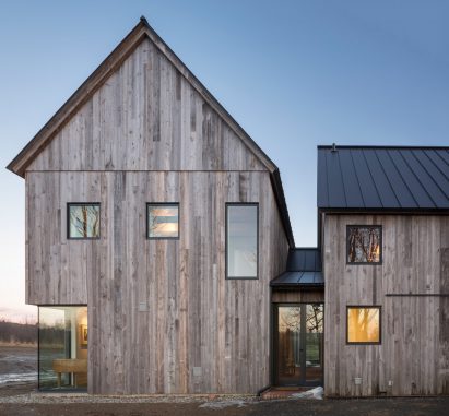 Toronto firm LAMAS design Townships Farmhouse near Montreal