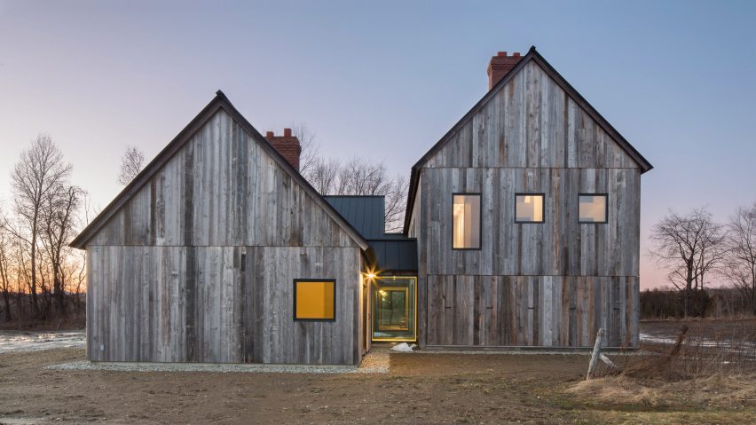 Toronto firm LAMAS design Townships Farmhouse near Montreal
