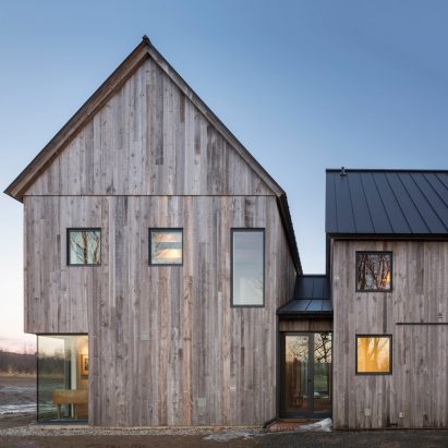 Toronto firm LAMAS design Townships Farmhouse near Montreal