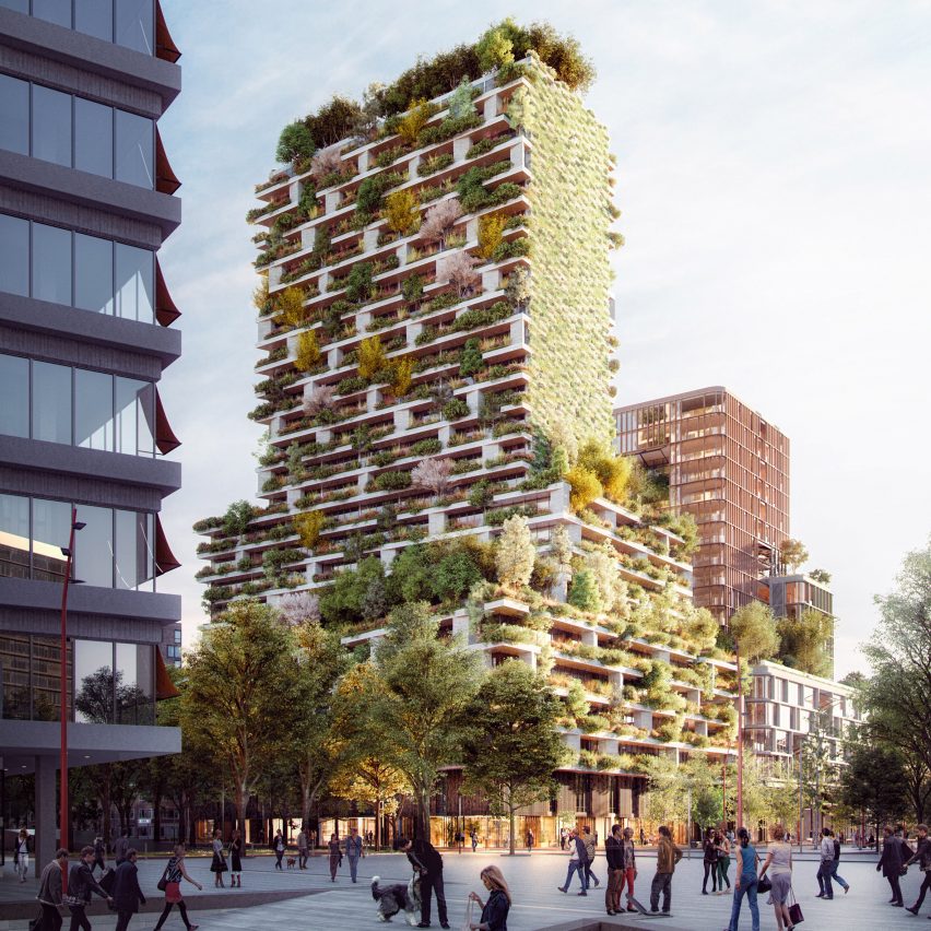 Stefano Boeri vertical garden in Utrecht